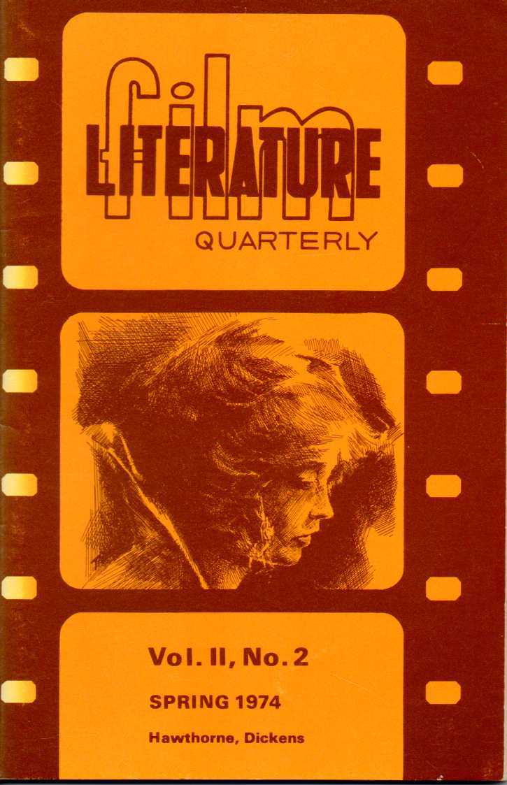 LITERATURE / FILM QUARTERLY magazine side cover Issue 6  Vol 2 # 2  1974